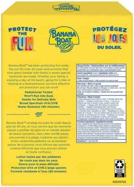 Banana Boat Kids Sunscreen SPF 60 – 3 x 240mL