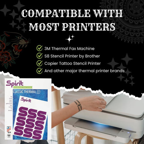 Spirit Classic Tattoo Transfer Paper – 100 Sheets