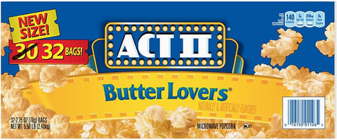 ACT II Butter Lovers Popcorn, 32 Bags