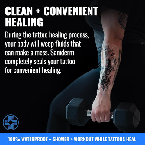 Saniderm Tattoo Aftercare Bandage – 10.2" x 2yd