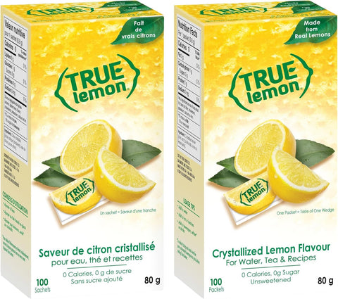 True Lemon Water Enhancer Packets, 100 Ct