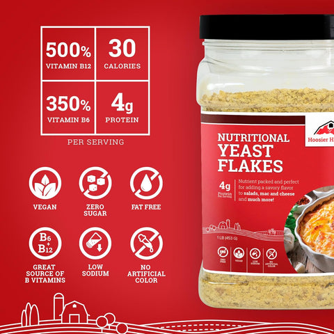 Hoosier Hill Nutritional Yeast Flakes, 1 lb