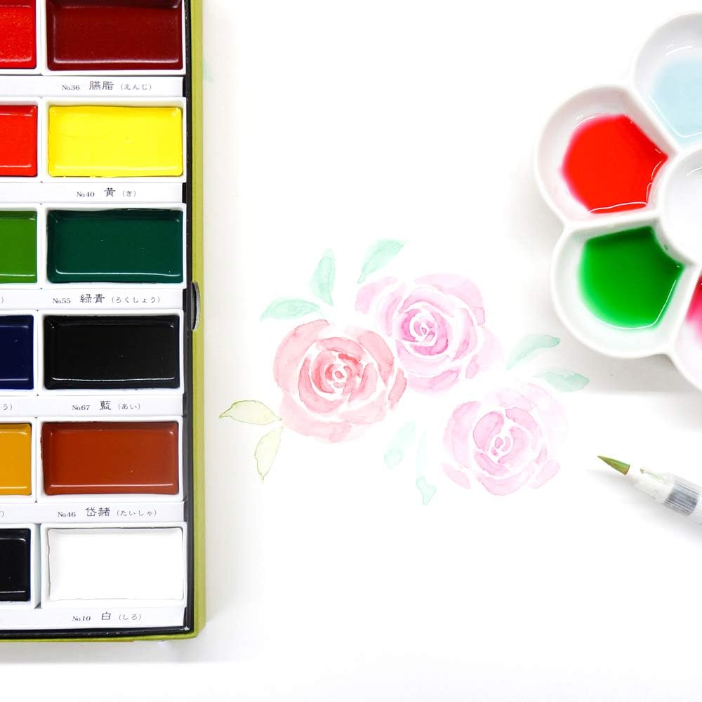 Kuretake Gansai Tambi Watercolor Set – 24 Colors
