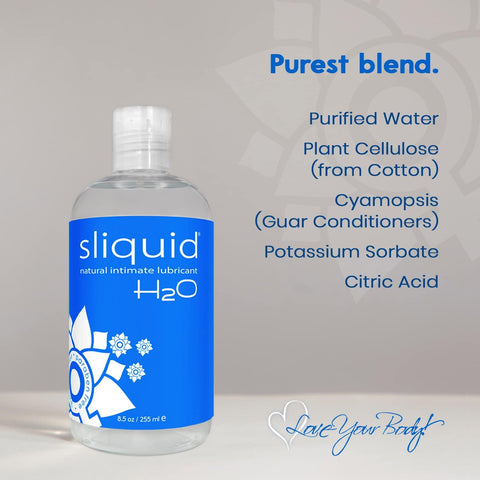 Sliquid H2O Water-Based Lubricant – 8.5oz