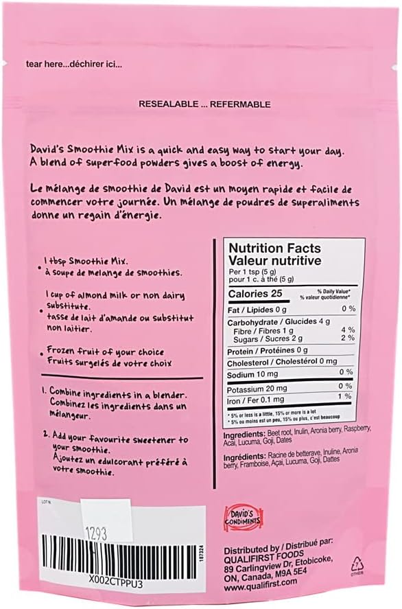 David's Red Superfood Smoothie Mix – 100g