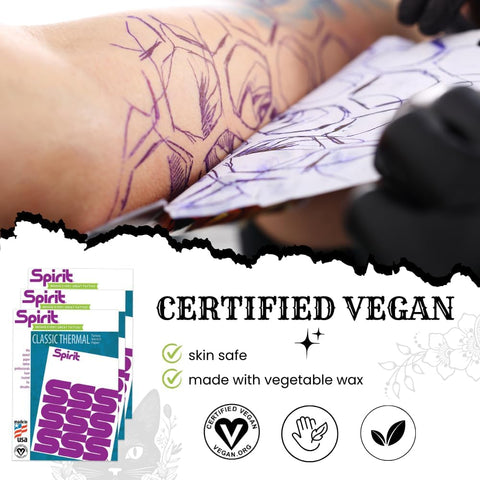 Spirit Classic Tattoo Transfer Paper – 100 Sheets