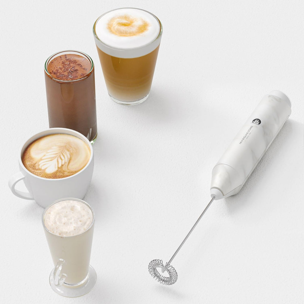 Handheld Milk Frother – Marble Finish
