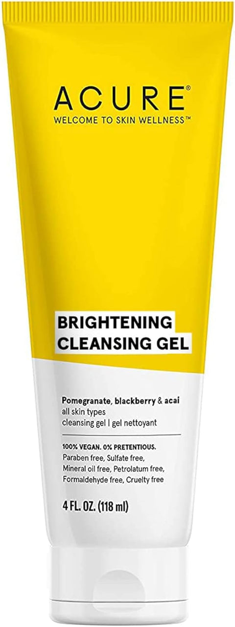 Acure Organics Brightening Cleansing Gel - 4 oz