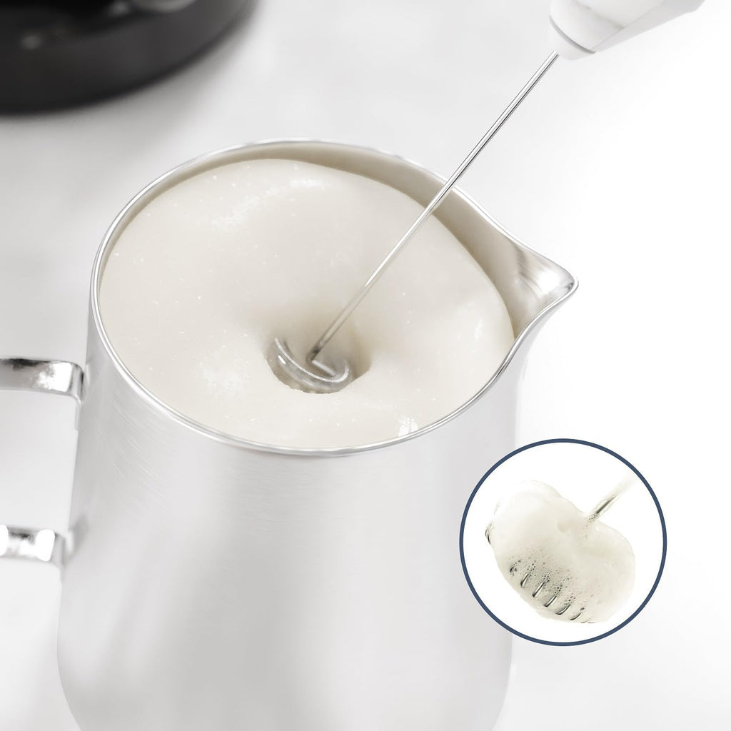 Handheld Milk Frother – Marble Finish
