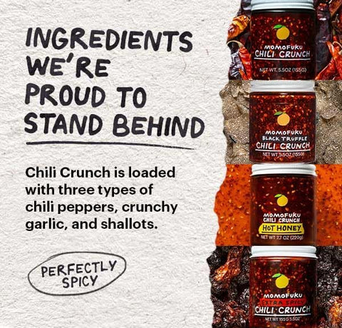 Momofuku Chili Crunch – Spicy Garlic Oil