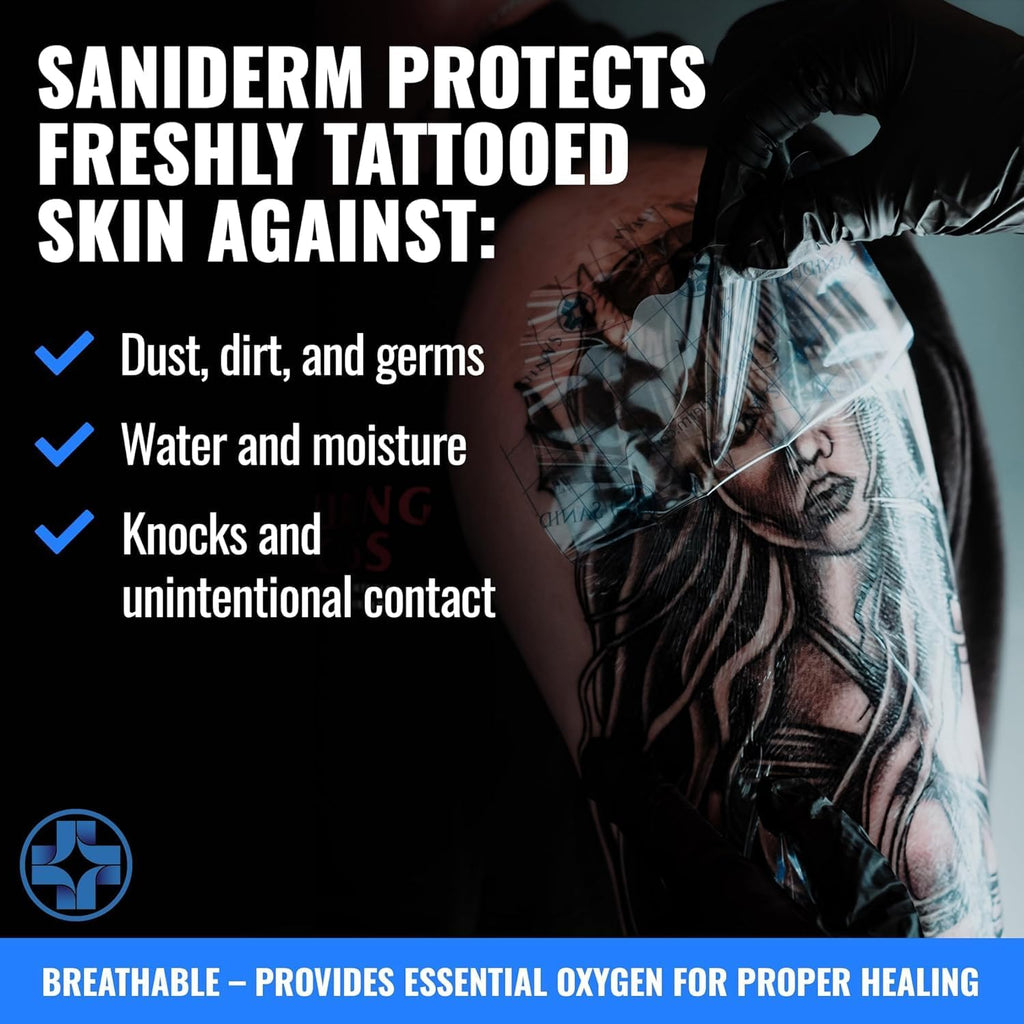 Saniderm Tattoo Aftercare Bandage – 10.2" x 2yd