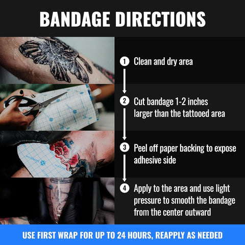Saniderm Tattoo Aftercare Bandage – 10.2" x 2yd