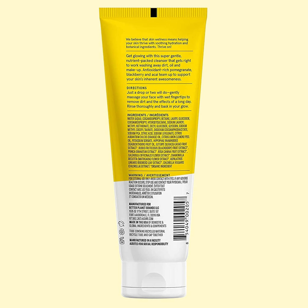 Acure Organics Brightening Cleansing Gel - 4 oz