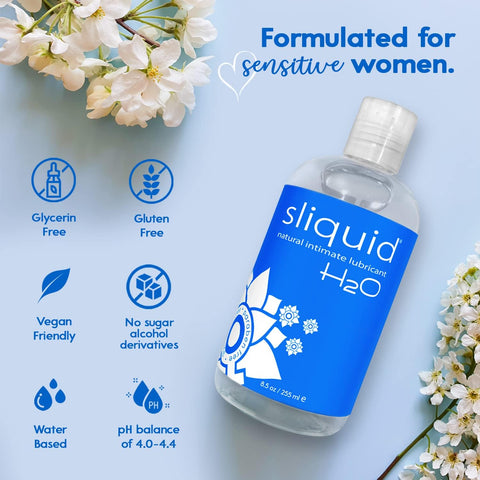 Sliquid H2O Water-Based Lubricant – 8.5oz