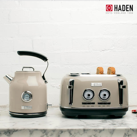 Haden Dorset 4-Slice Retro Toaster – Beige