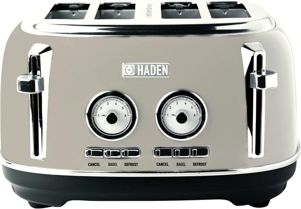 Haden Dorset 4-Slice Retro Toaster – Beige