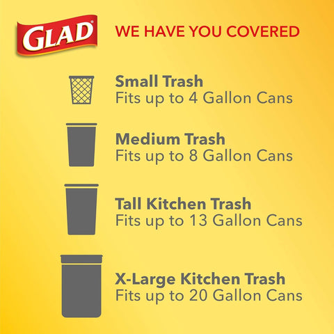 Glad OdorShield Small Trash Bags – 80ct