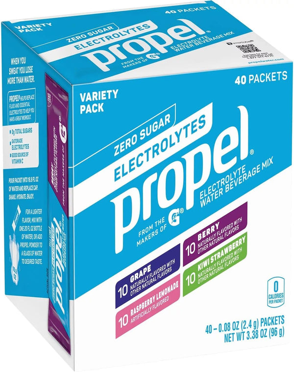 Propel Electrolyte Drink Mix, 40 Pack