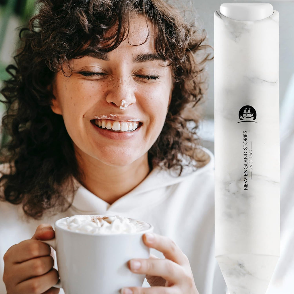 Handheld Milk Frother – Marble Finish