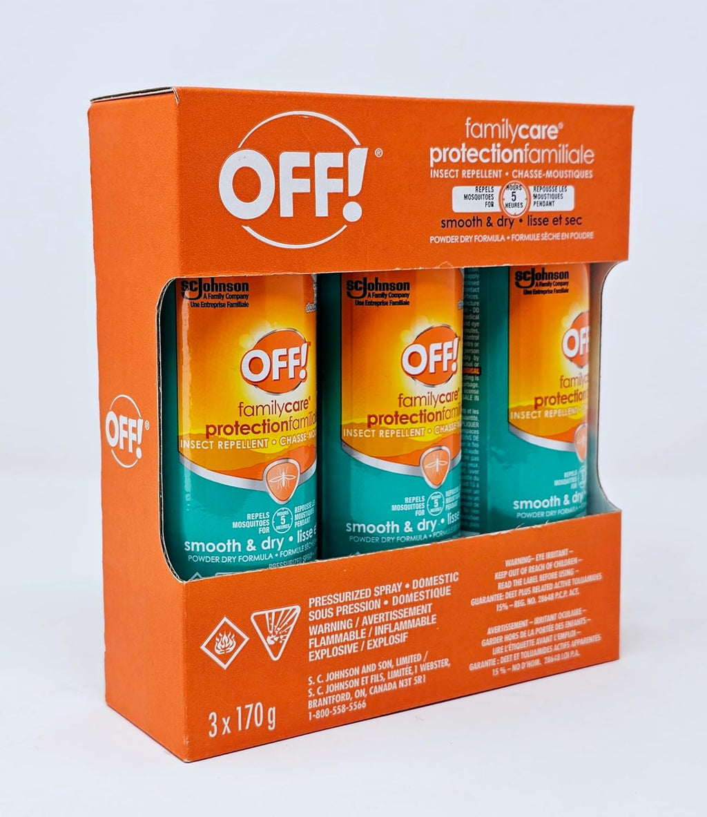OFF! FamilyCare Insect Repellent – 3 x 170g
