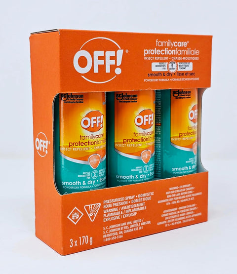 OFF! FamilyCare Insect Repellent – 3 x 170g