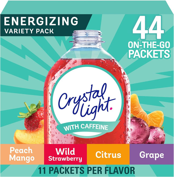 Crystal Light Energy Drink Mix, 44 Pack
