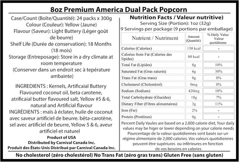 Premium America All-in-One Popcorn – 24x8oz