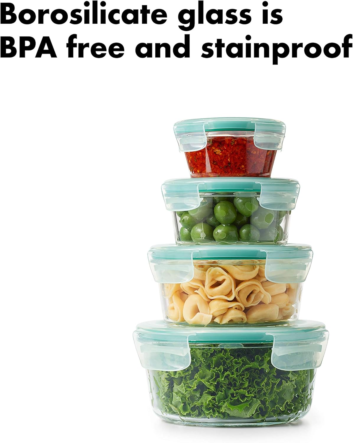 OXO Smart Seal Glass Container Set – 8pc