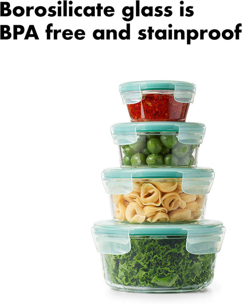 OXO Smart Seal Glass Container Set – 8pc