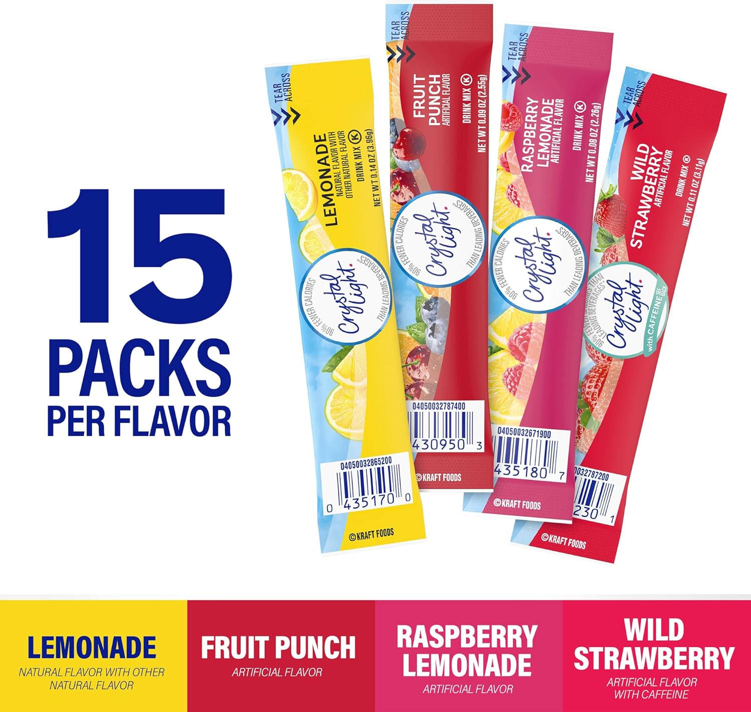 Crystal Light Drink Mix Variety Pack, 60 Ct
