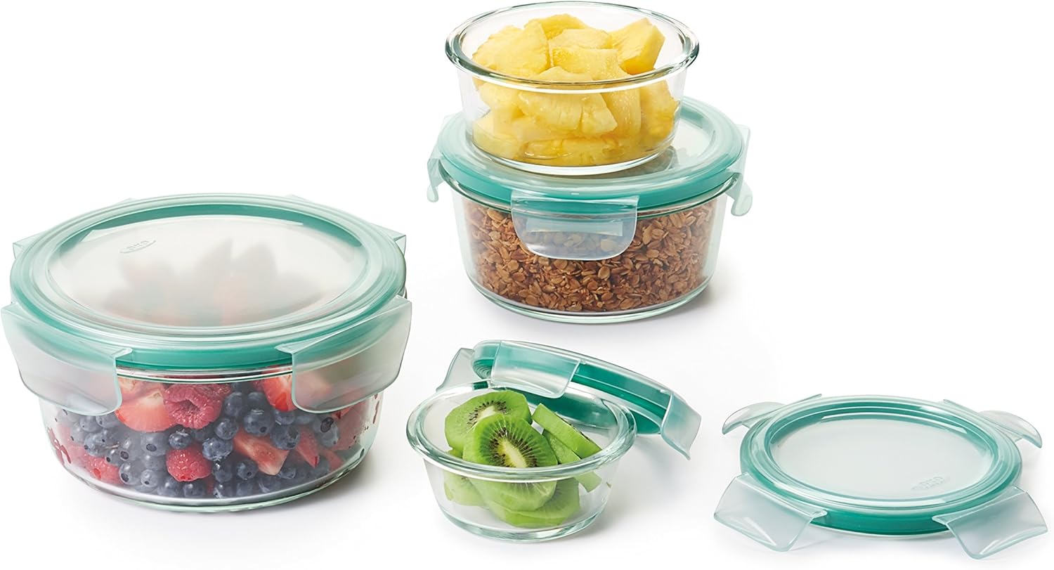 OXO Smart Seal Glass Container Set – 8pc