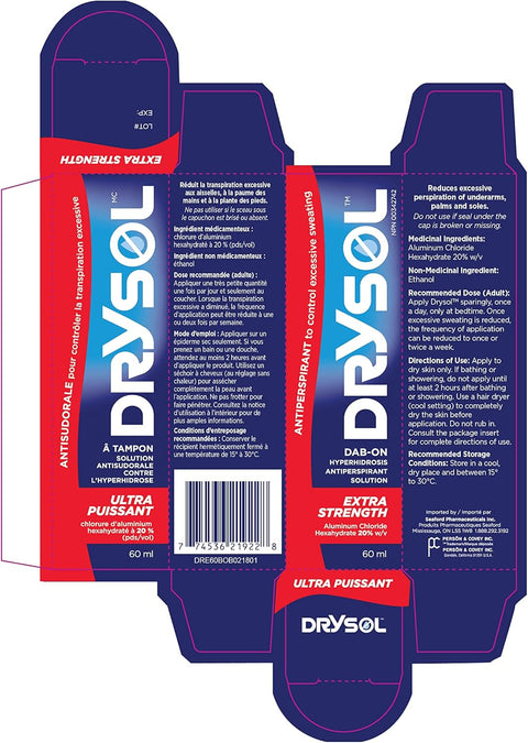 Drysol Extra Strength Antiperspirant – 60ml
