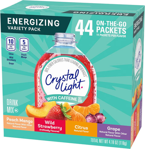 Crystal Light Energy Drink Mix, 44 Pack
