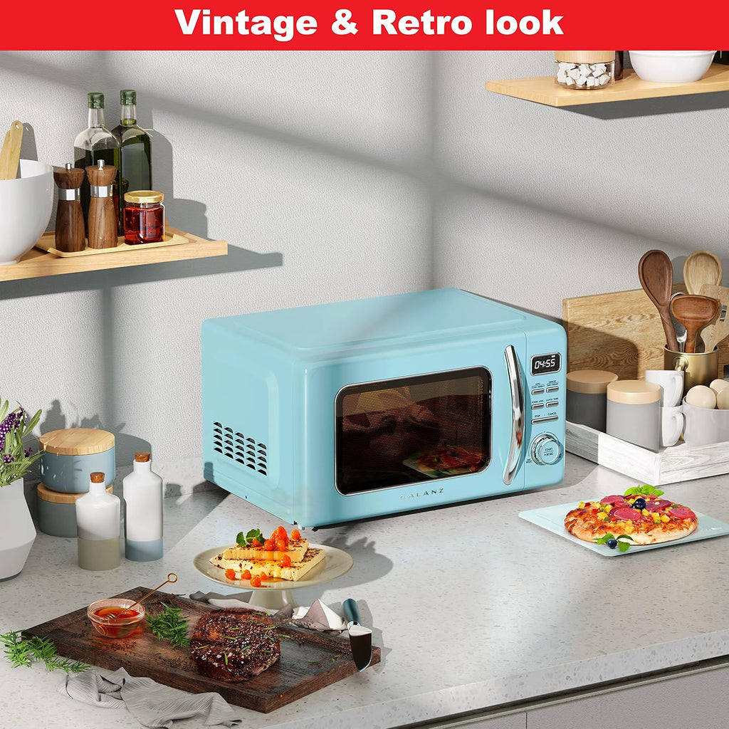 Galanz Retro Microwave – 0.7 cu ft, Blue