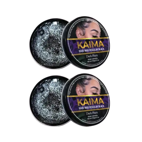 Kaima Hair Wax – Black Dark Plum Edge Control