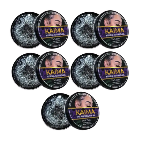 Kaima Hair Wax – Black Dark Plum Edge Control