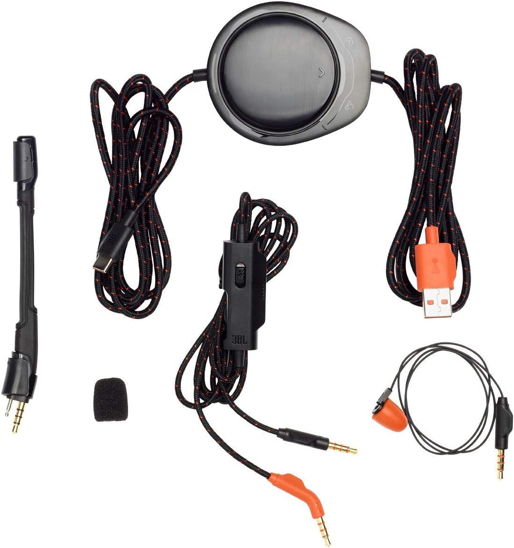 JBL Quantum ONE Wired Over-Ear Professional Gaming Headset with Head-Tracking Enchanced JBL QuantumSPHERE 360 - Black